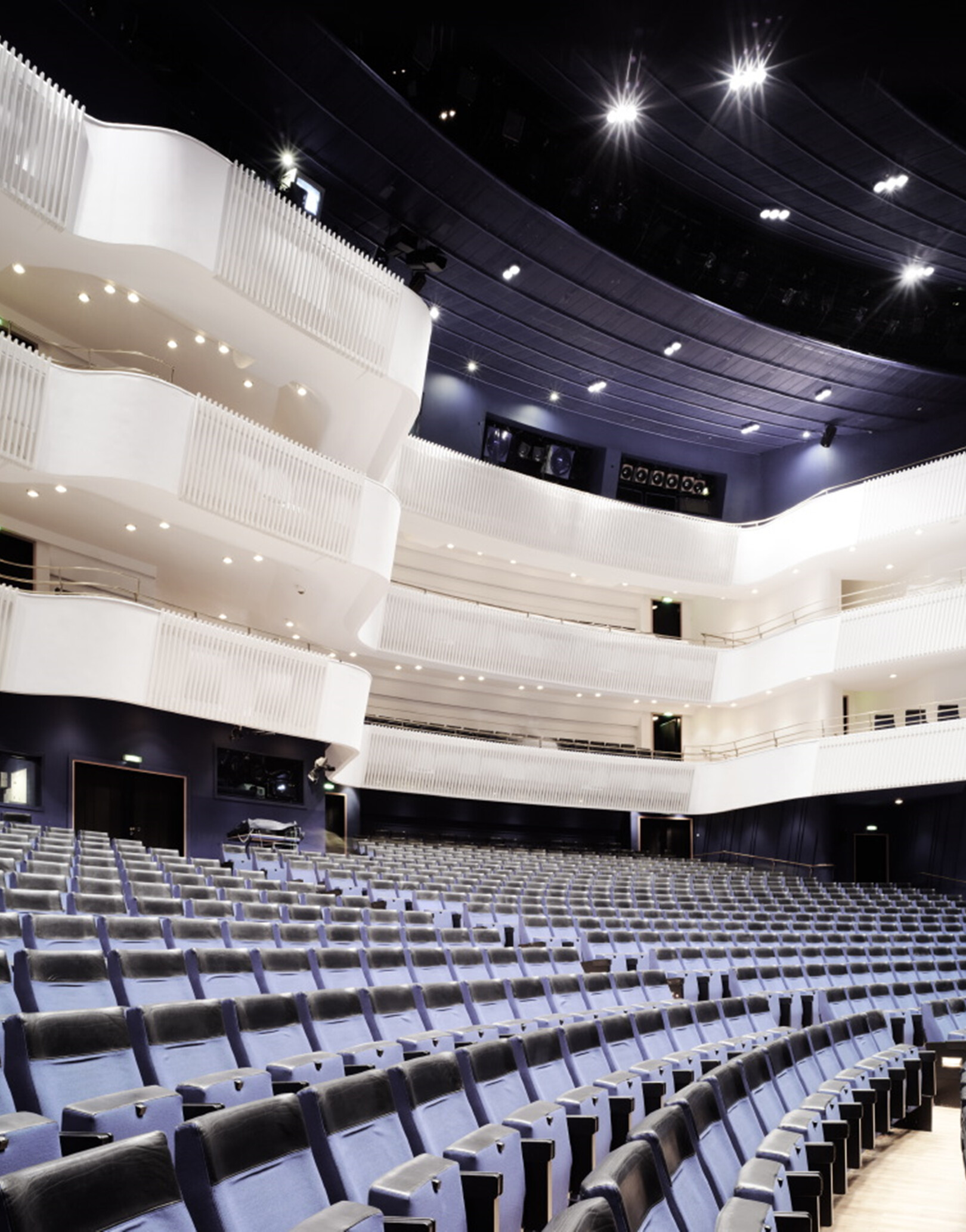 Blick in den Zuschauerraum des Aalto-Theaters